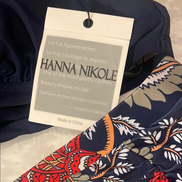 Floral Print Bikini Set - Navy and Multicolor - Picture 3 of 9